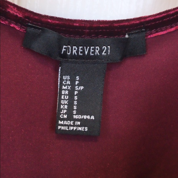 Forever 21 Crop Top - Red Velvet - Picture 2 of 4